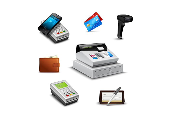 What hardware is typically included in a POS system